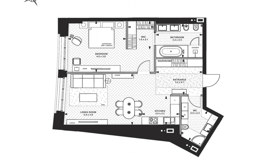 Продажа 1 ком новостройки в центре Киева.Linden Luxury Residences