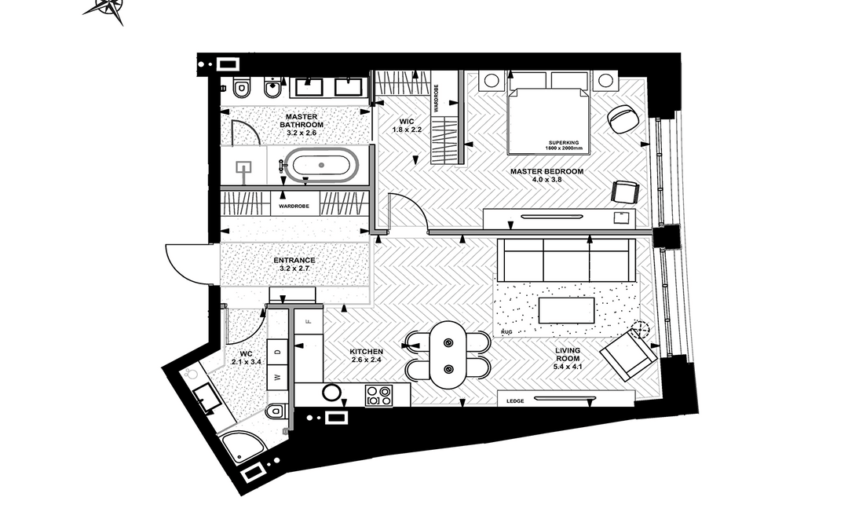 Продажа 1 ком новостройки в центре Киева.Linden Luxury Residences