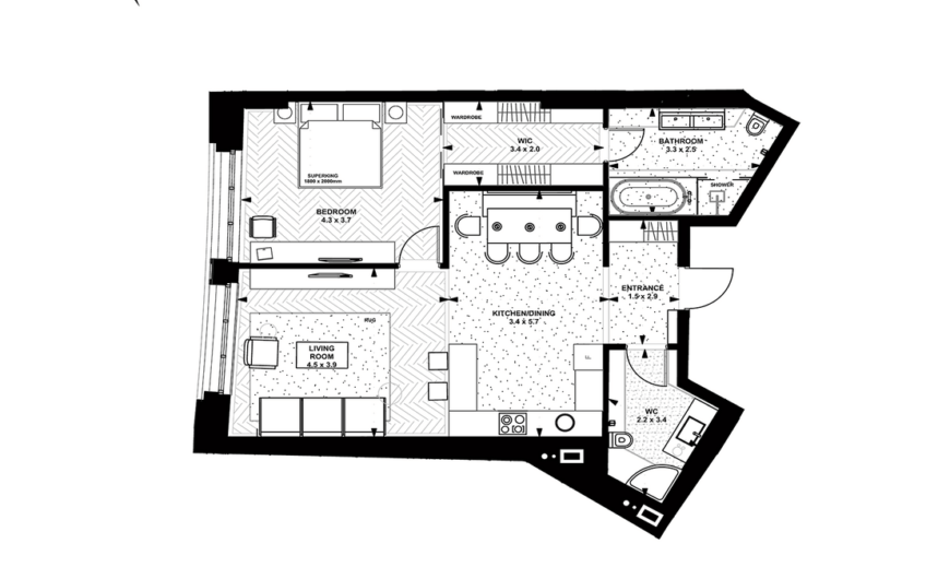 Продажа 1 ком новостройки в центре Киева.Linden Luxury Residences
