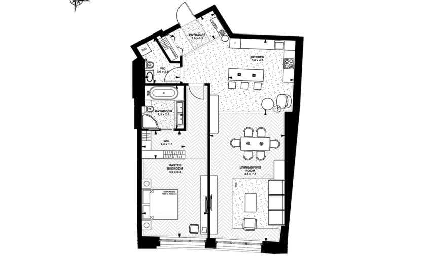 Продажа 1 ком новостройки в центре Киева.Linden Luxury Residences