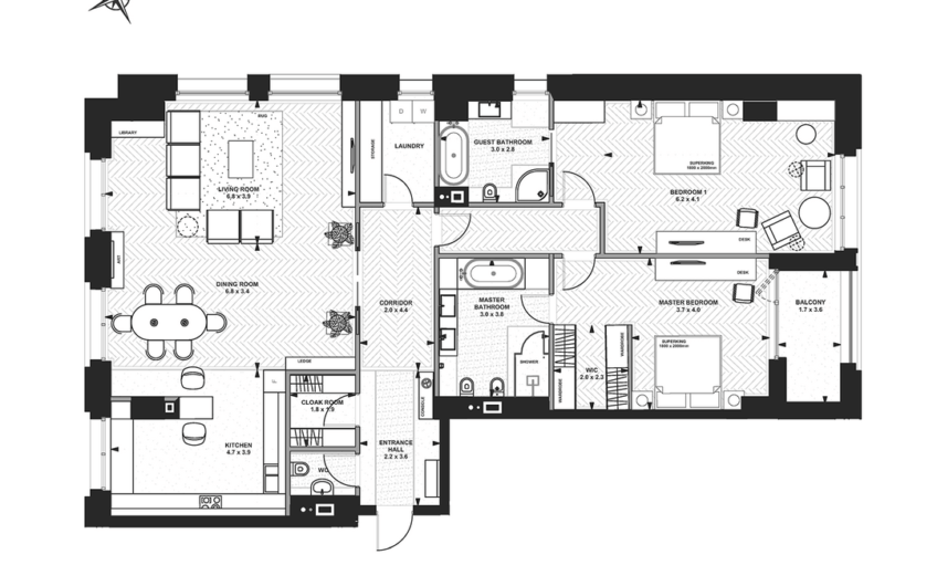 Продажа 2 ком квартир в центре Киева.Linden Luxury Residences