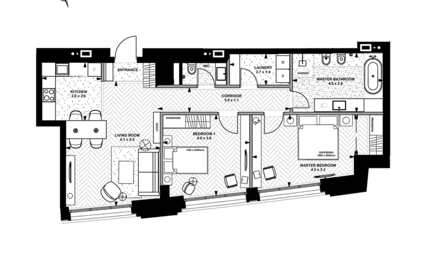 Продажа 2 ком квартир в центре Киева.Linden Luxury Residences