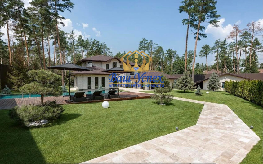 Продажа нового современного дома с бассейном . в селе Плюты ,район  Конче Заспа.