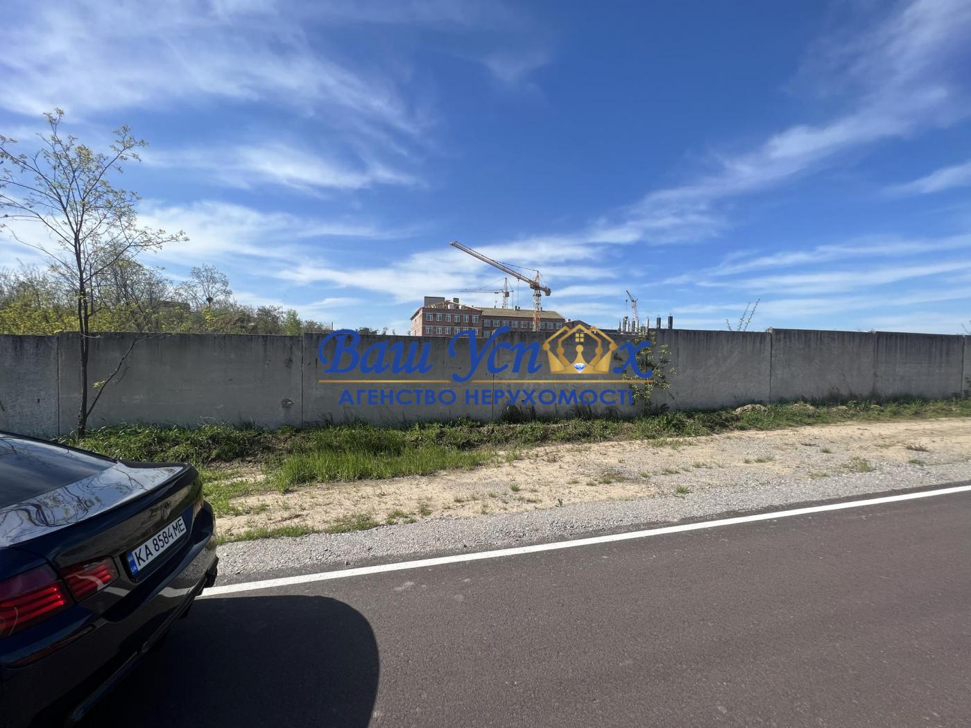 Продаж  Земли під інд. будівництво .село Чайки .Житомирская трасса