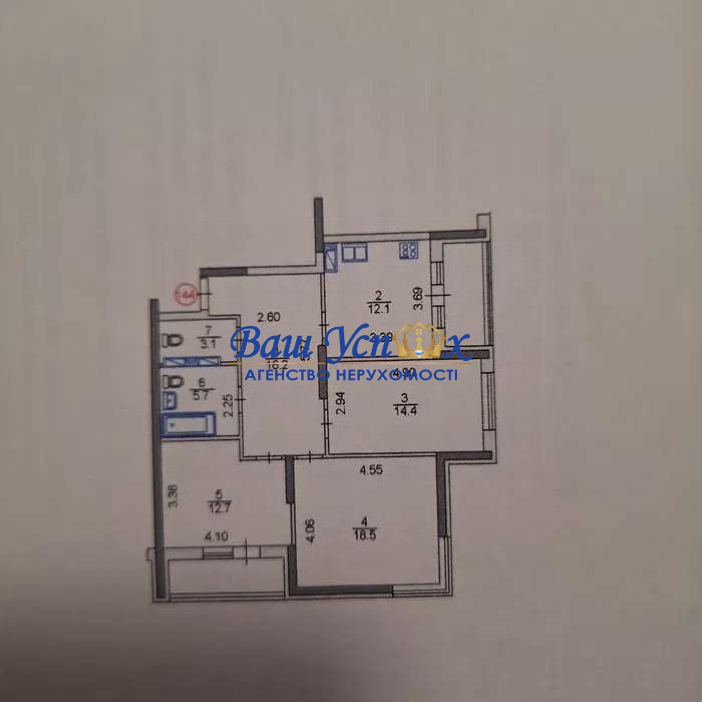 Аренда 3 кімнатної квартира на Драгоманова 2а, Позняки, Ашан
