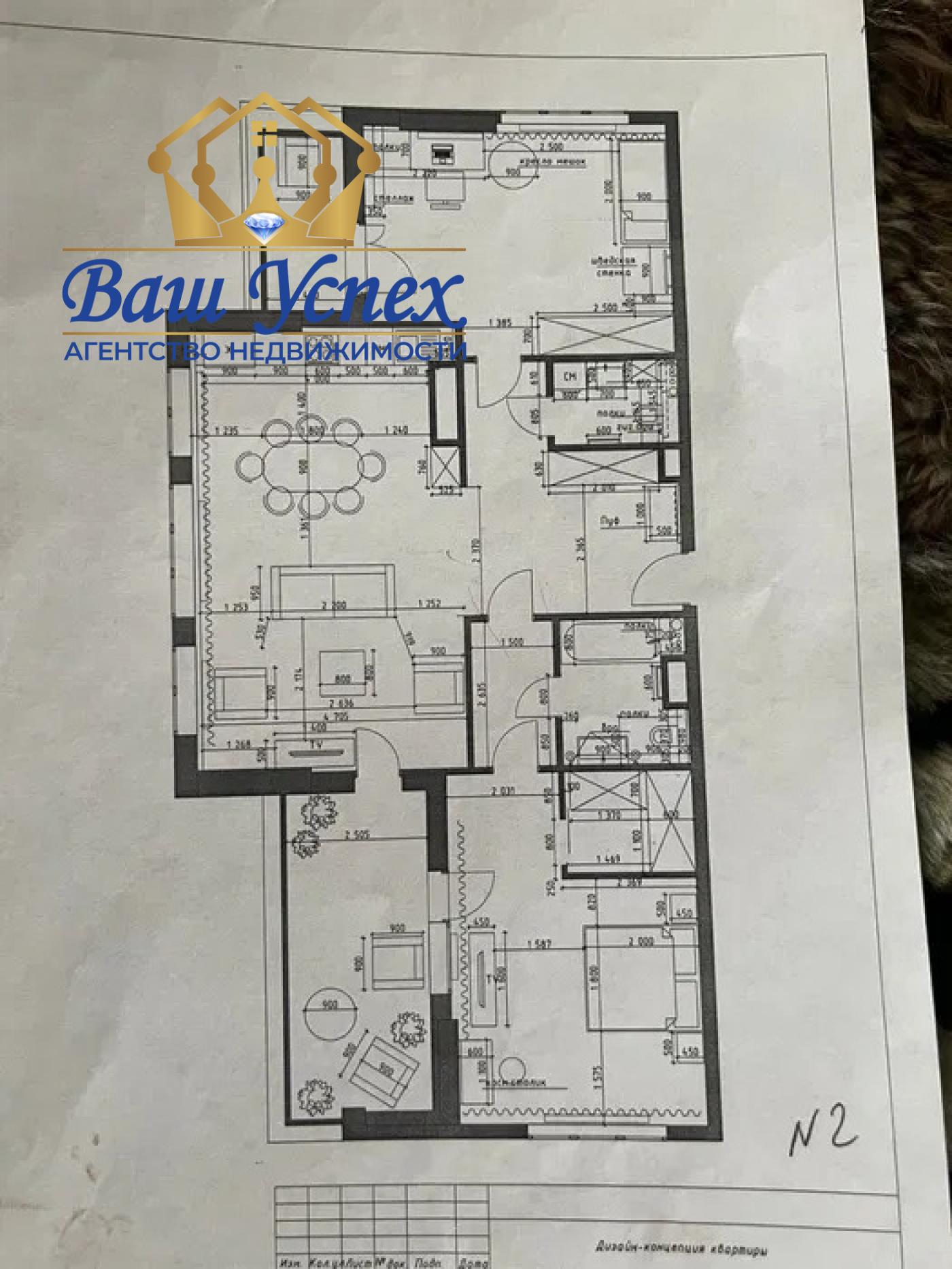 Продажа 3 ком квартиры в ЖК Central Park шикарный новый ремонт. По ул. Джона Маккейна 7