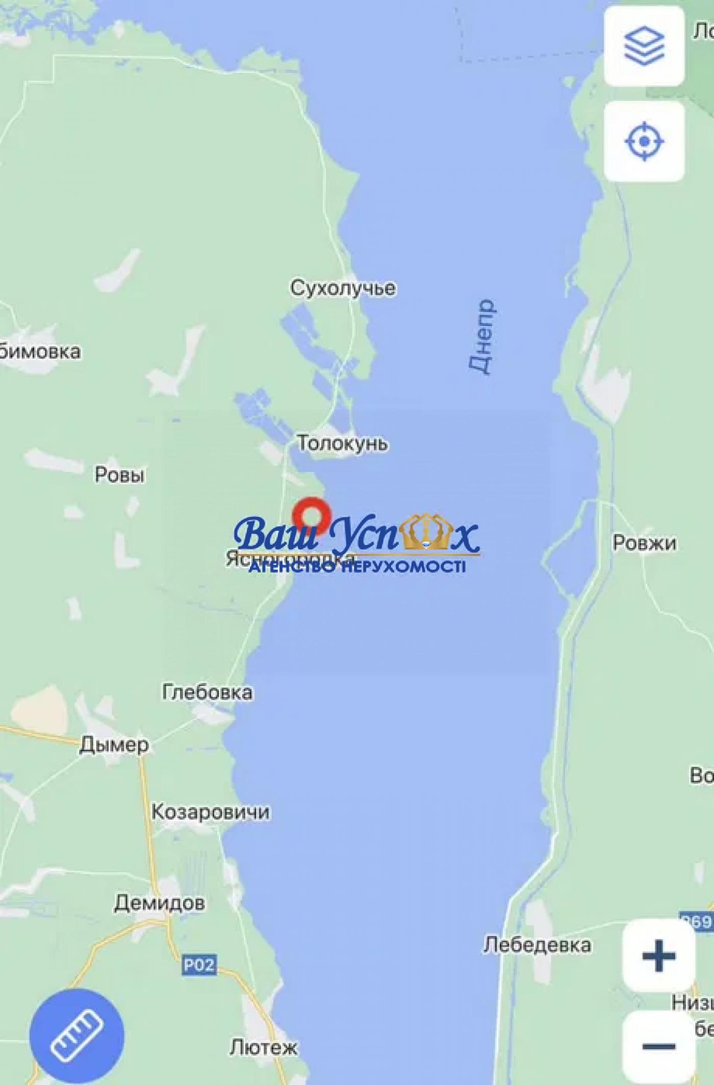 Продажа земли с віходом на реку Днепр .Киевское море и лес.