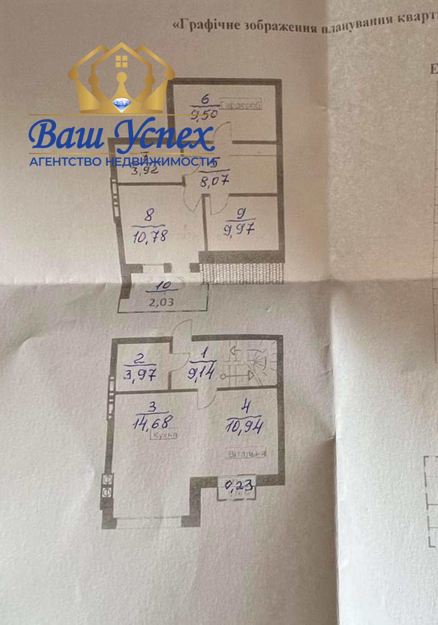 Продажа 3 ком квартира видовая   ул Юбилейная 11.  Белогородка