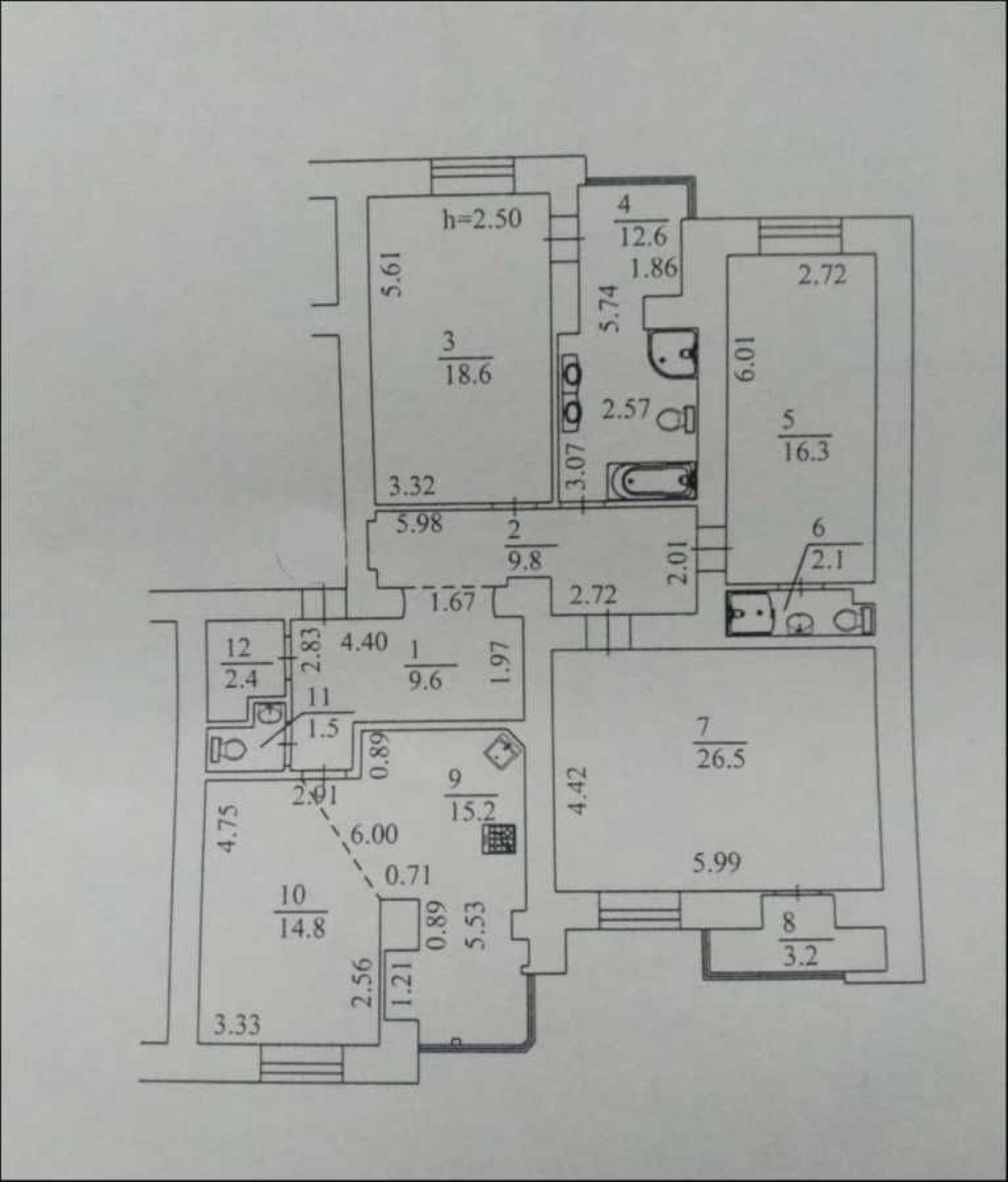 Продается 4-комнатная квартира по ул. Тополевая. Метро Вокзальная