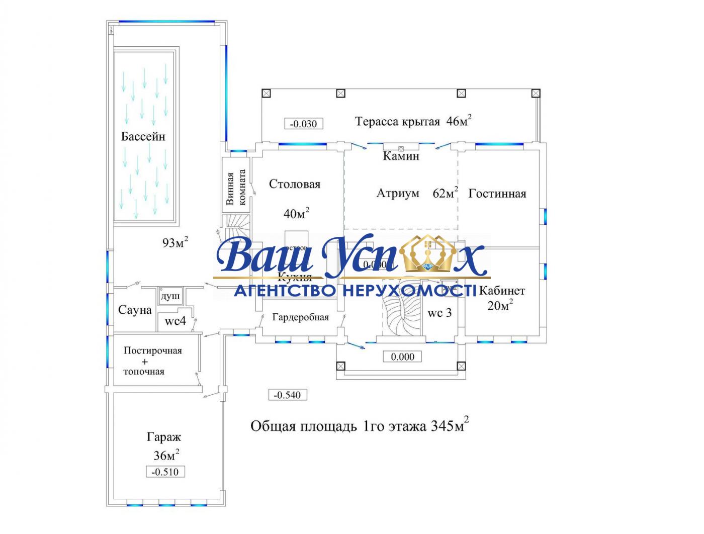 Оренда будинка з ремонтом з виходом на реку, село Лебедевка