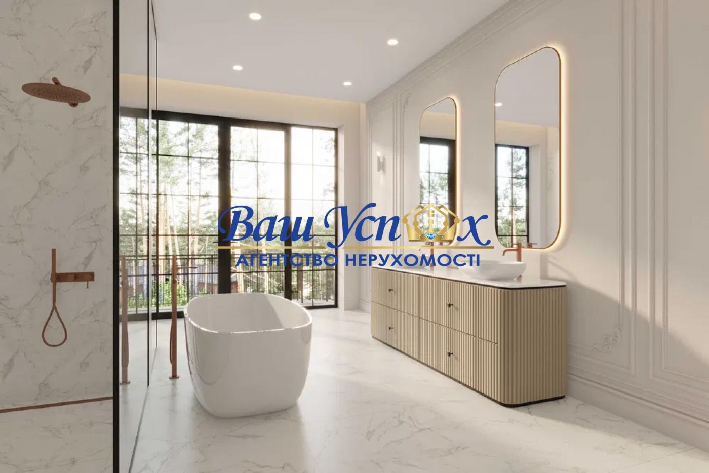 Продаж будинку з ремонтом біля води в лісі. КГ Riviera Village